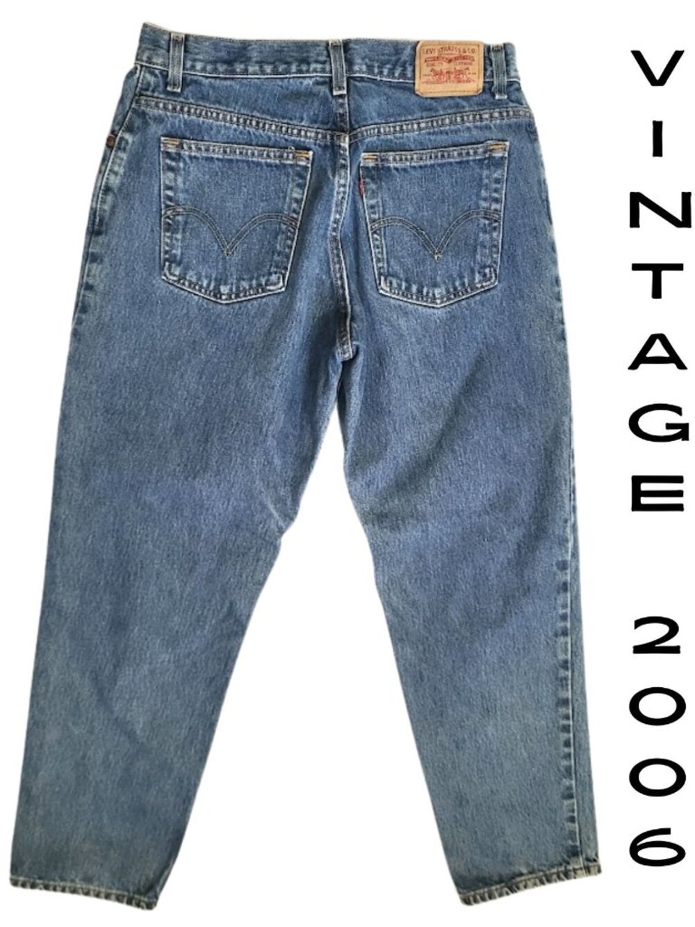 LEVIS 550 Vintage 2006 Classic Relaxed Fit Tapered Leg Jeans - Women's 14 S